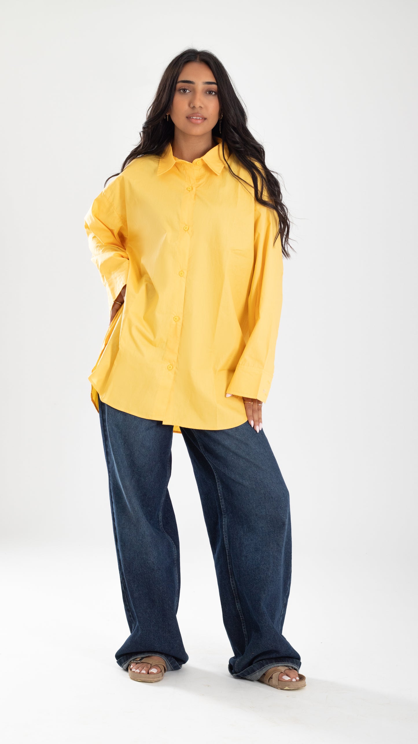 Sunflower yellow over size shirt