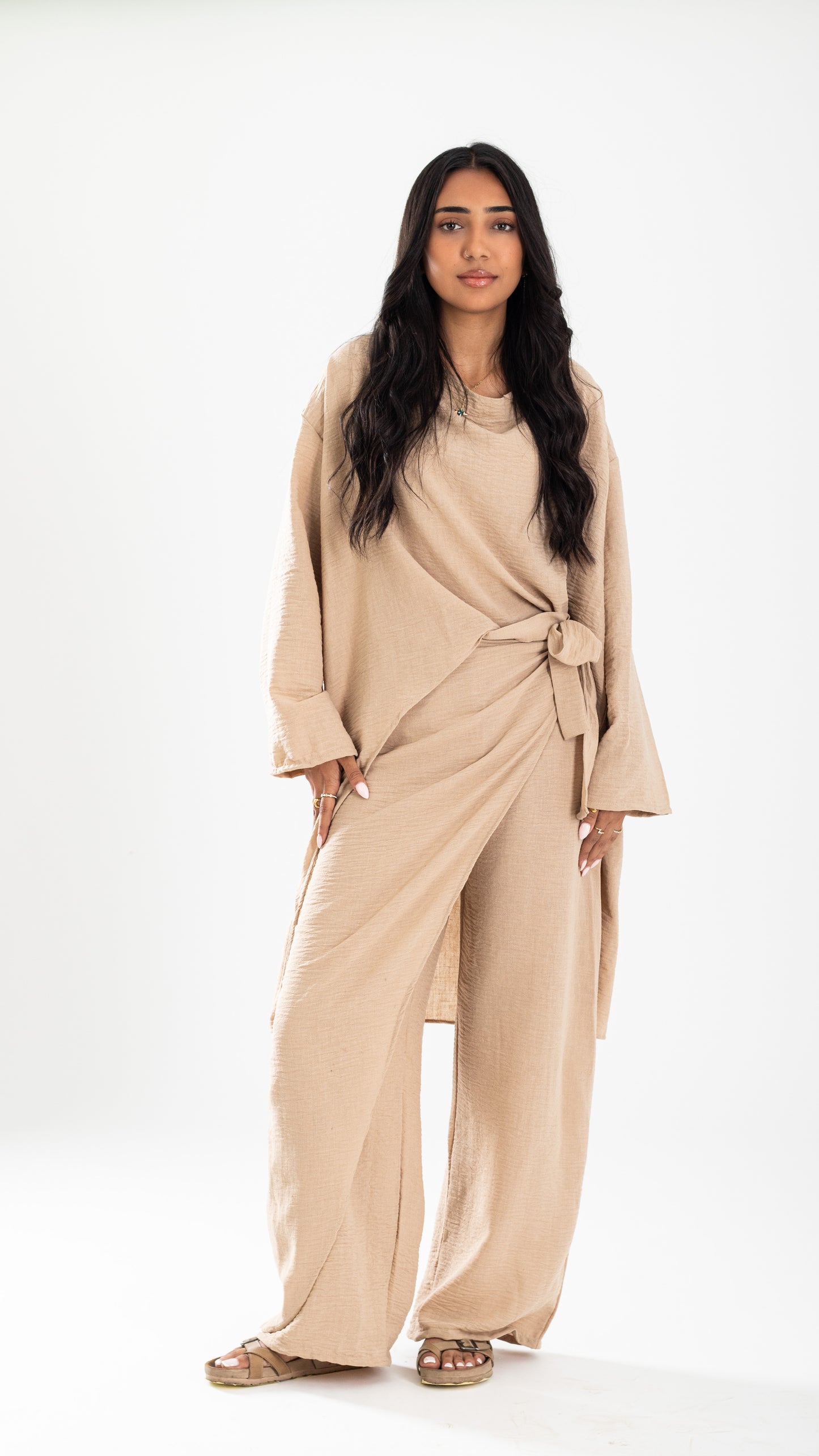 Linen set (50%cotton) via