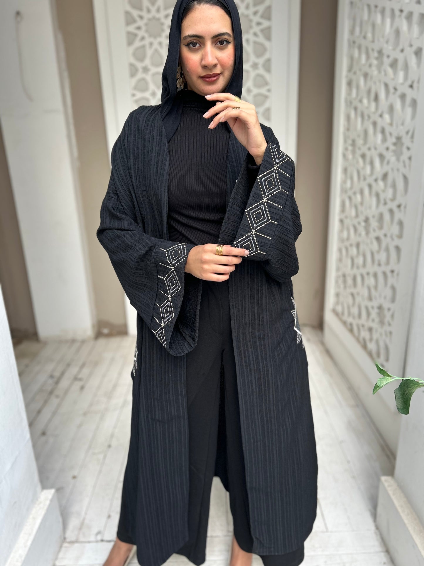 Embroidered cardigan