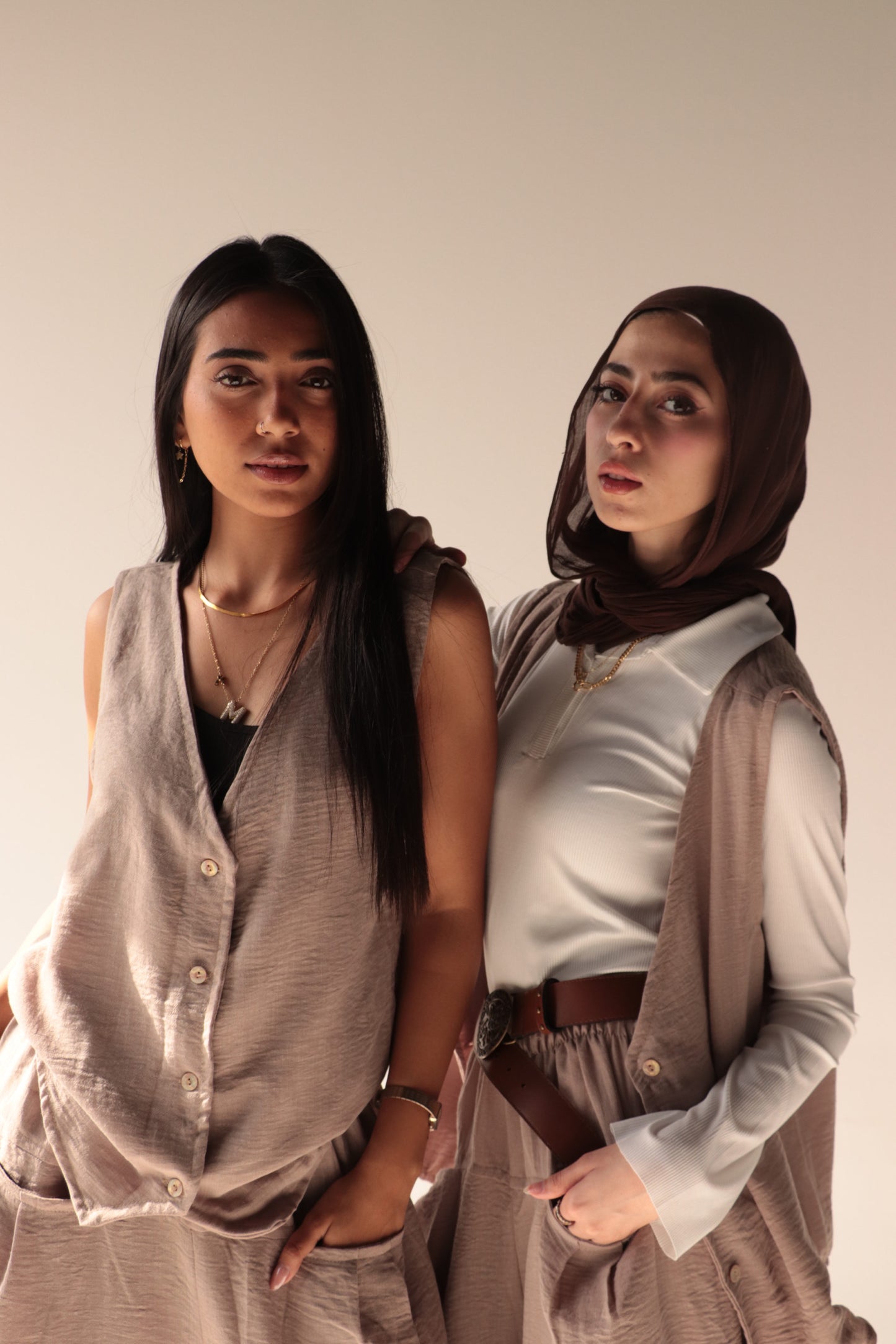 bohimi vest linen set