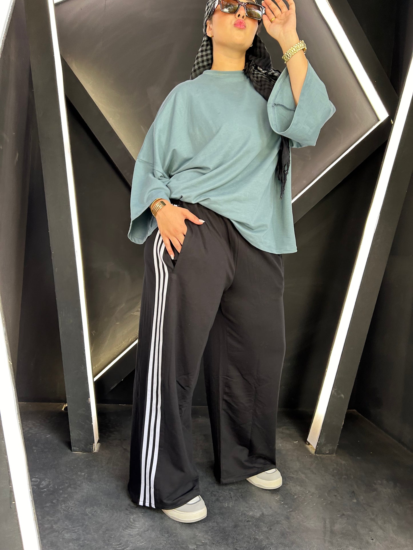 Stripe Cotton Pants