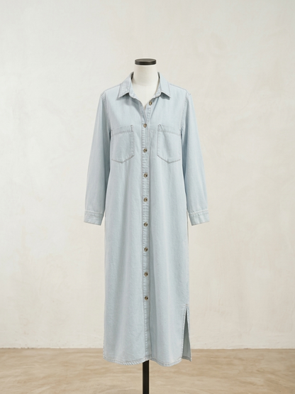 Denim shirt dress