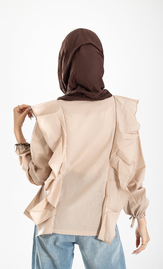 Boho ruffle voil via