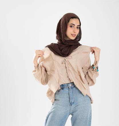 Boho ruffle voil via