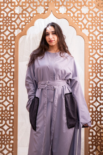 jumpsuit with lace  pocket