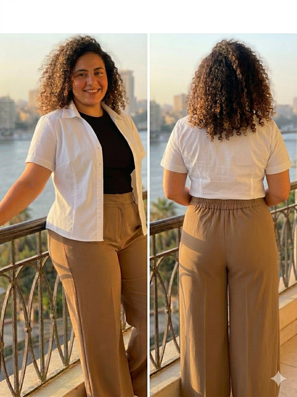 Wide leg skoba pants