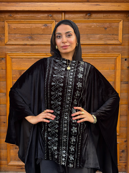 velvet embrodery set (black)