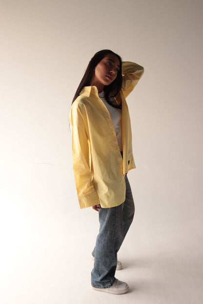 yellow oversize shirt