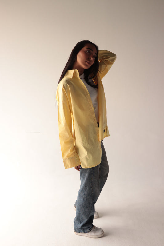 yellow oversize shirt