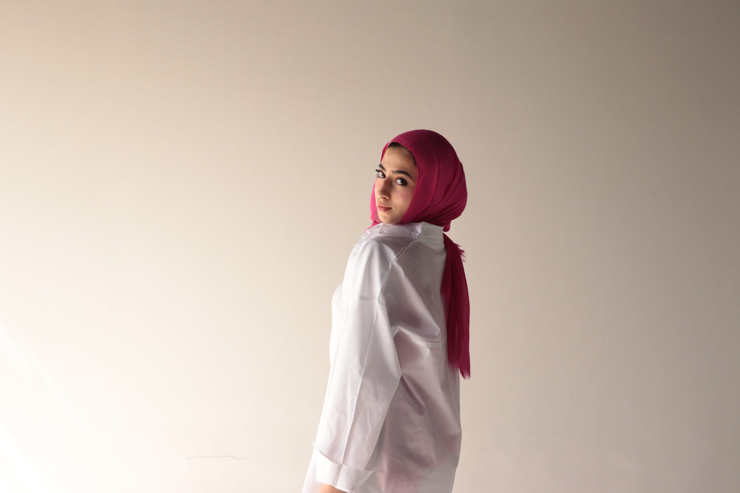 white oversize shirt