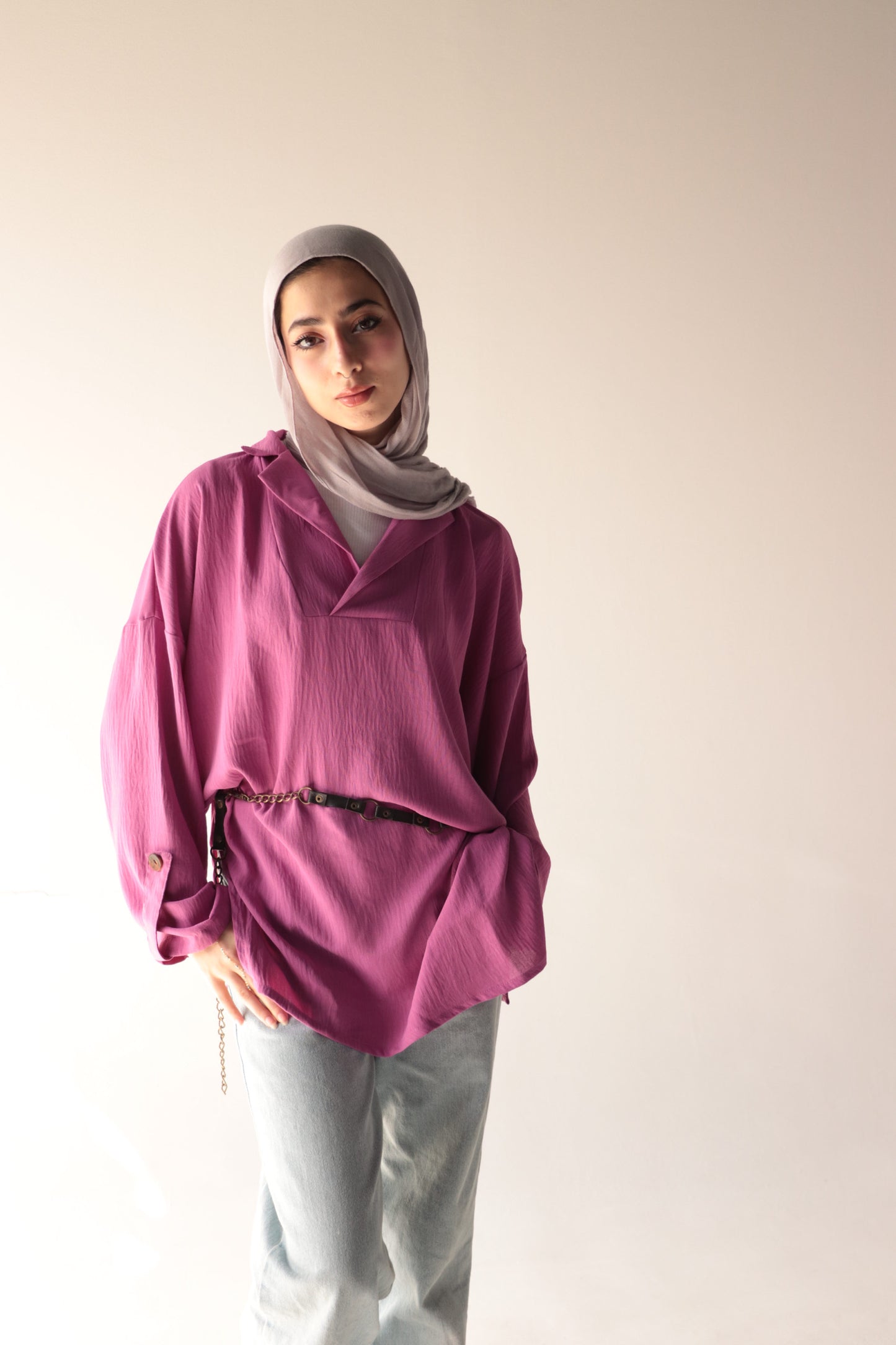 purple-pastel crepe blouse