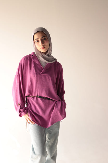 purple-pastel crepe blouse