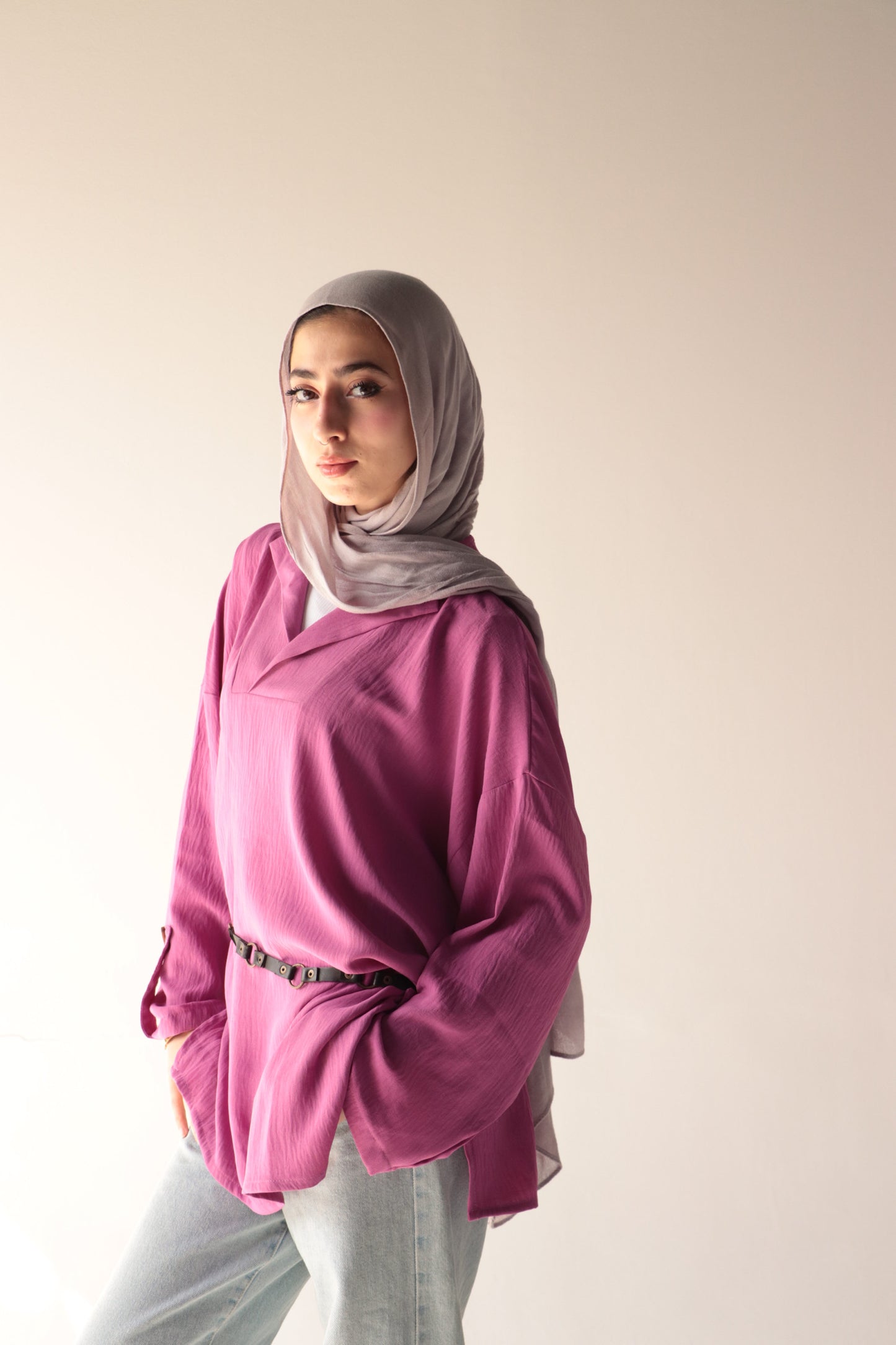 purple-pastel crepe blouse