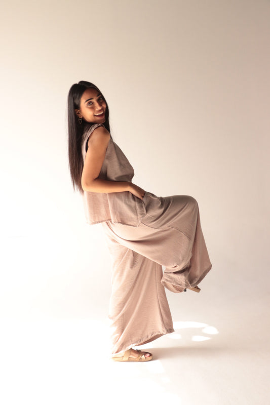 bohimi vest linen set