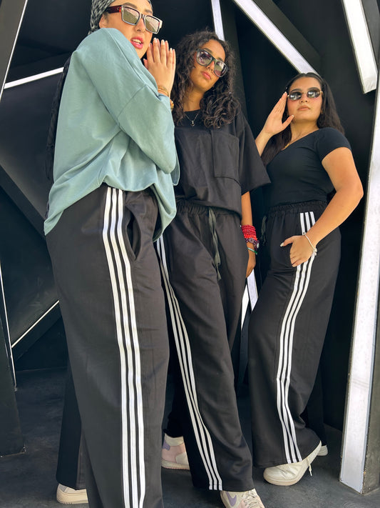 Stripe Cotton Pants