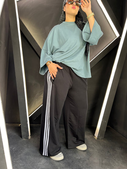 Stripe Cotton Pants