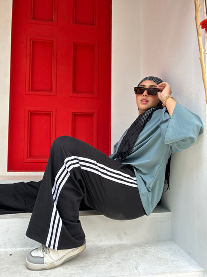 Stripe Cotton Pants